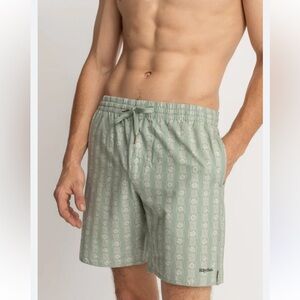 Rhythm tile stripe beach swim shorts size 30